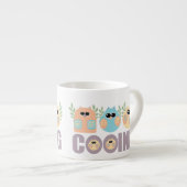 Tasse Expresso Cooing des hiboux (Devant droit)