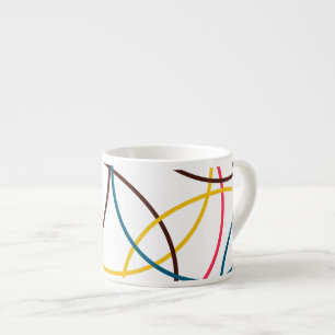 Tasse Expresso Cool moderne, coloré, simple, cercles urbains tend