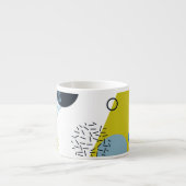 Tasse Expresso Cool, tendance, moderne, vert Memphis (Devant)