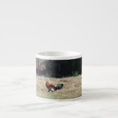 Tasse Expresso Coq à la ferme Photo de Sandy Closs. (Devant)