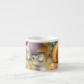 Tasse Expresso Coques de mer sur la plage (Devant)