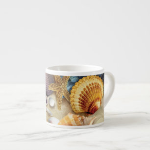 Tasse Expresso Coques de mer sur la plage