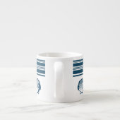 Tasse Expresso Coquillages et rayures (Dos)