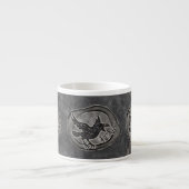 Tasse Expresso Corbeau Crow Rabe appelle KREUH ! (Devant)
