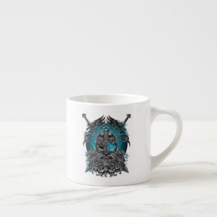 Tasse Expresso Corbeaux d'Odin Mythologie Viking Valhalla attend