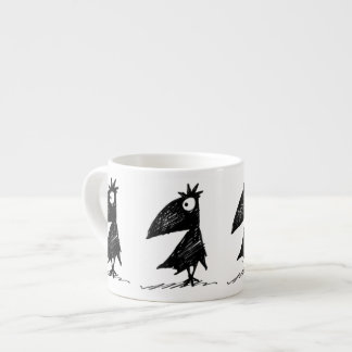 Tasse Expresso Corneilles noires drôles