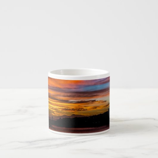 Tasse Expresso Coucher de soleil à Praia, Cap Vert (Devant)