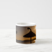 Tasse Expresso Coucher de soleil sur la plage, Majorque, Espagne (Devant)