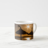 Tasse Expresso Coucher de soleil sur la plage, Majorque, Espagne (Devant droit)