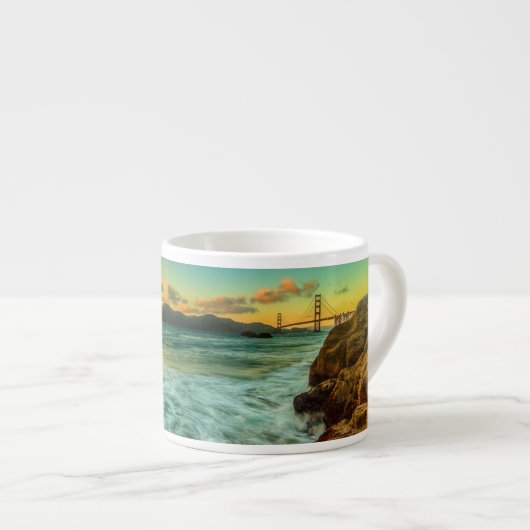 Tasse Expresso Coucher du soleil à la plage de Baker (Devant droit)