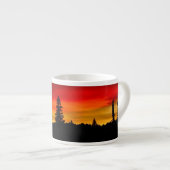Tasse Expresso Coucher du soleil de Yellowstone (Devant droit)