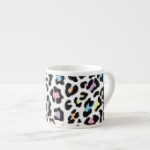 Tasse Expresso Couleurs multiples Empreinte de léopard (Devant droit)