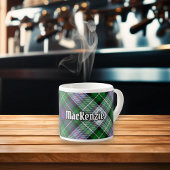 Tasse Expresso Coupe Clan MacKenzie Tress Tartan Espresso