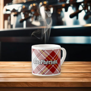 Tasse Expresso Coupe Clan MacPherson de robe rouge Tartan Espress