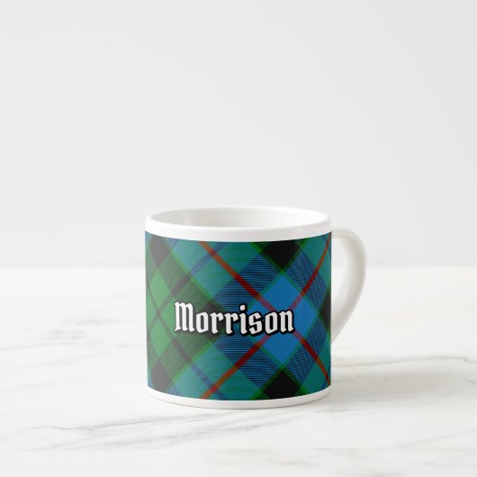 Tasse Expresso Coupe Clan Morrison Tartan Espresso Chasse (Devant droit)