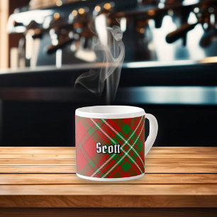 Tasse Expresso Coupe Clan Scott Red Tartan Espresso