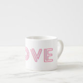 Tasse Expresso Coupe de café Espresso blanc avec amour (Devant droit)