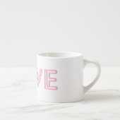 Tasse Expresso Coupe de café Espresso blanc avec amour (Droite)