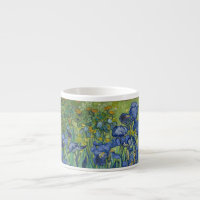 Coupe d'Espresso avec les Iris de Van Gogh