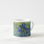 Tasse Expresso Coupe d'Espresso avec les Iris de Van Gogh (Devant droit)