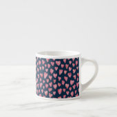 Tasse Expresso Coupe d'Espresso Coeur rose Valentin (Droite)