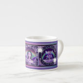 Tasse Expresso Coupe d'Espresso de violet de pluie (Devant droit)