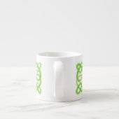 Tasse Expresso Coupe d'Espresso GREEN CELTIC KNOT (Dos)