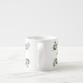 Tasse Expresso Coupe d'Espresso Mariage vert blanc (Dos)