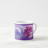 Tasse Expresso Coupe espresso de sirène de mer violette (Devant droit)