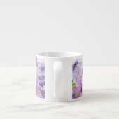 Tasse Expresso Coupe Espresso rose et Violets (Dos)