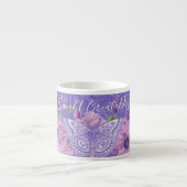 Tasse Expresso Coupe Espresso rose et Violets (Devant)
