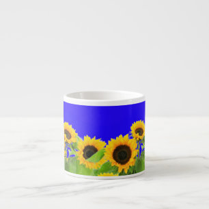 Tasse Expresso Coupe Espresso Tournesol Ukraine Drapeau Couleurs 