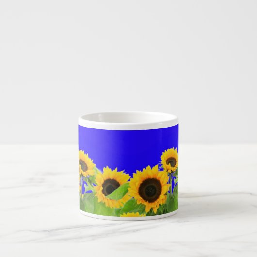 Tasse Expresso Coupe Espresso Tournesol Ukraine Drapeau Couleurs (Devant)