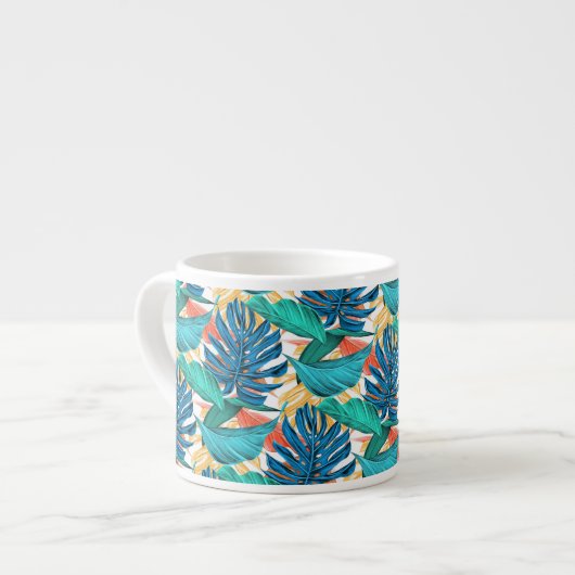Tasse Expresso Coupe Exotic Tropical Feuille d'Espresso (Devant gauche)