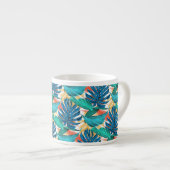 Tasse Expresso Coupe Exotic Tropical Feuille d'Espresso (Devant droit)