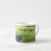 Tasse Expresso Coupe expresso de vache noire (Devant droit)