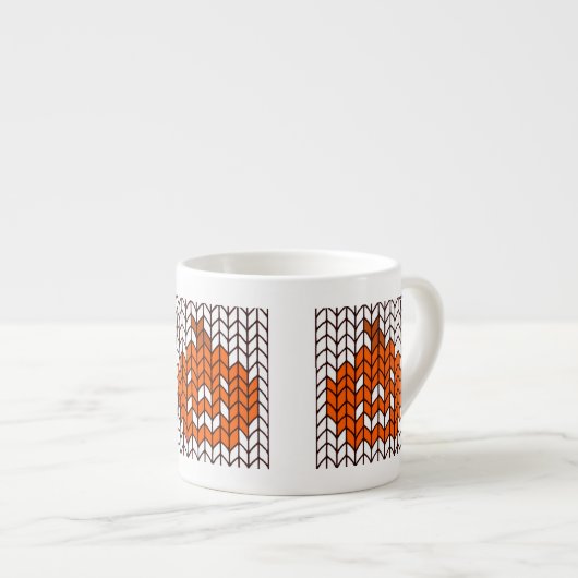 Tasse Expresso Coupe JACK-O-LANTERN KNIT Espresso (Devant droit)