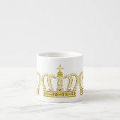 Tasse Expresso Couronne d'or + vos idées (Devant)