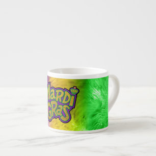Tasse Expresso Couronne festive de SlipperyJoe thème Mardi Gras r