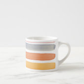 Tasse Expresso Courses peintes à la main de brosse d'aquarelle, (Droite)