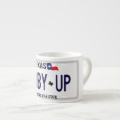 Tasse Expresso Cowboy ! CWBY LÈVENT la plaque minéralogique du (Devant droit)