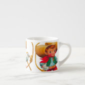 Tasse Expresso Cowboy Retro Boy Child Cute Western (Droite)