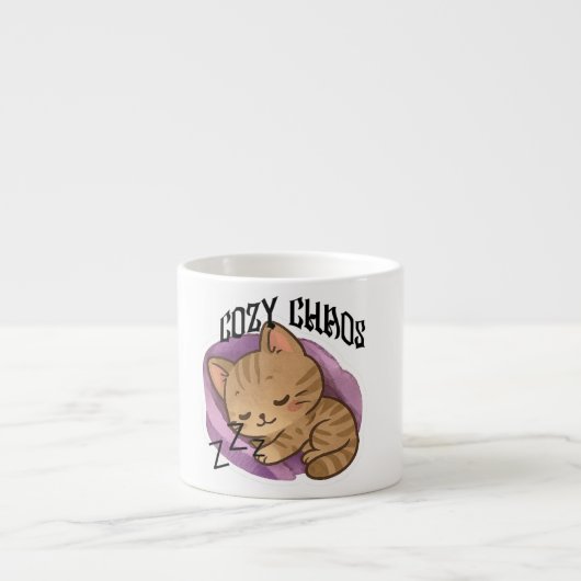 Tasse Expresso CozyChaos-a perfect cup to charge your day (Devant)