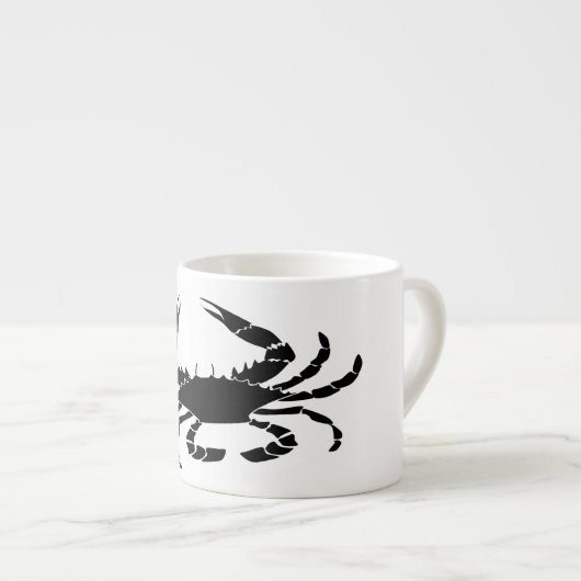 Tasse Expresso Crabe noir (Devant droit)