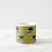 Tasse Expresso Crâne avec chapeau supérieur (Devant)