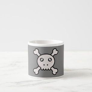 Tasse Expresso Crâne de Kawaii
