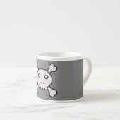 Tasse Expresso Crâne de Kawaii (Devant droit)