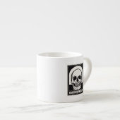 Tasse Expresso Crâne Memento Mori (Devant droit)