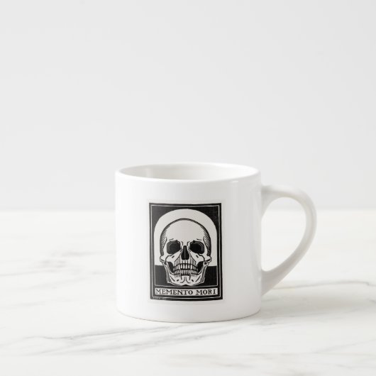 Tasse Expresso Crâne Memento Mori (Droite)
