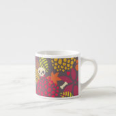 Tasse Expresso Crânes et fleurs (Droite)